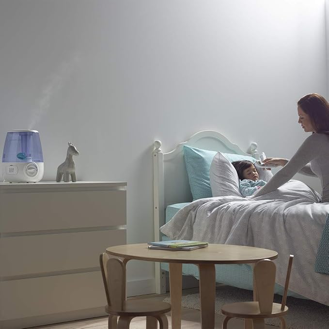 Vicks V4600-CAN Filter-Free Ultrasonic Cool Mist Humidifier – 4.5L (1.2 Gallon) for Bedroom, Nursery & Medium Rooms with Adjustable Mist Control, Auto Shut-Off & Dual VapoPad Slots - Home products with | Sold by Uncle Wiener's Wholesale