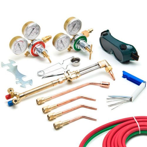 Victor Type Welding & Cutting Gas Torch Kit Set with Regulators, Hoses & Tips – UW1502 - General Equipment with | Sold by Uncle Wiener's Wholesale