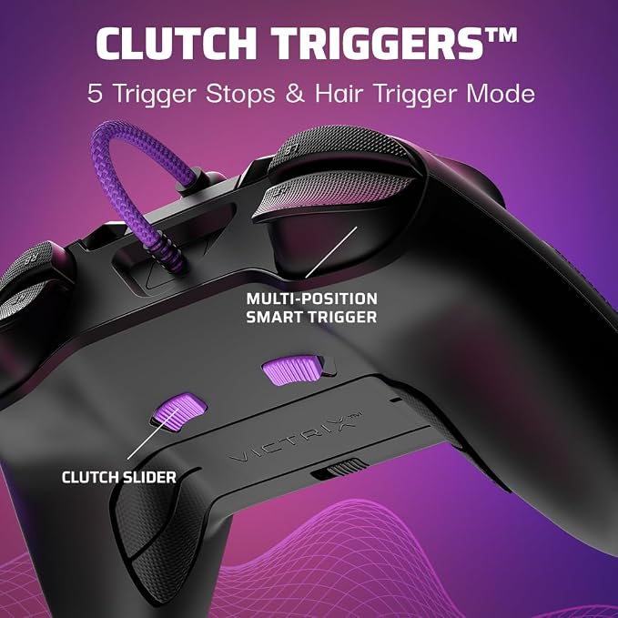 Victrix Gambit Prime Wired Xbox Controller – Tournament Gaming Controller with 5-Stop Clutch Triggers, Swappable Components for Xbox Series X|S, Xbox One & Windows PC - Electronics with | Sold by Uncle Wiener's Wholesale