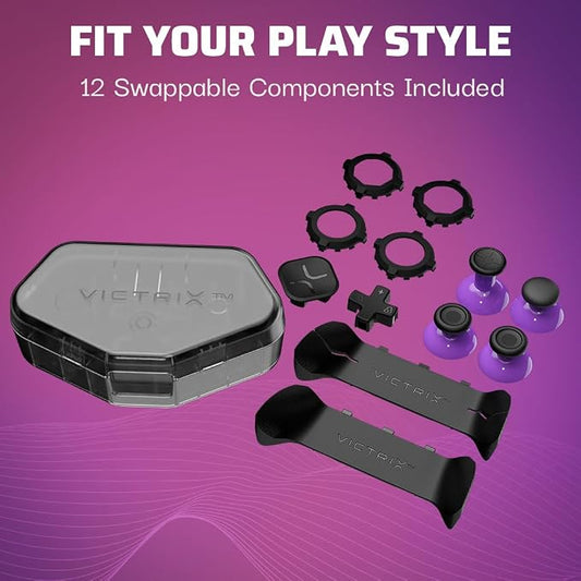 Victrix Gambit Prime Wired Xbox Controller – Tournament Gaming Controller with 5-Stop Clutch Triggers, Swappable Components for Xbox Series X|S, Xbox One & Windows PC - Electronics with | Sold by Uncle Wiener's Wholesale
