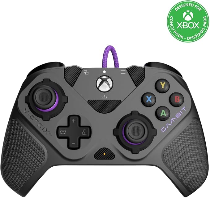 Victrix Gambit Prime Wired Xbox Controller – Tournament Gaming Controller with 5-Stop Clutch Triggers, Swappable Components for Xbox Series X|S, Xbox One & Windows PC - Electronics with | Sold by Uncle Wiener's Wholesale