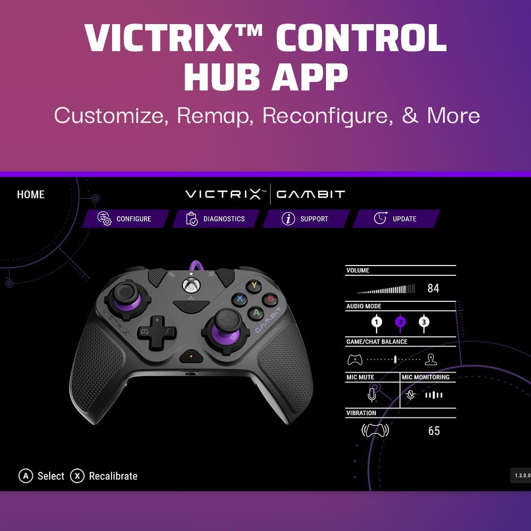 Victrix Gambit Prime Wired Xbox Controller – Tournament Gaming Controller with 5-Stop Clutch Triggers, Swappable Components for Xbox Series X|S, Xbox One & Windows PC - Electronics with | Sold by Uncle Wiener's Wholesale
