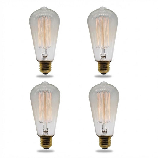 Vintage Edison LED Bulbs 60W Equivalent Warm White 4 Pack 1052020 - with | Sold by Uncle Wiener's Wholesale