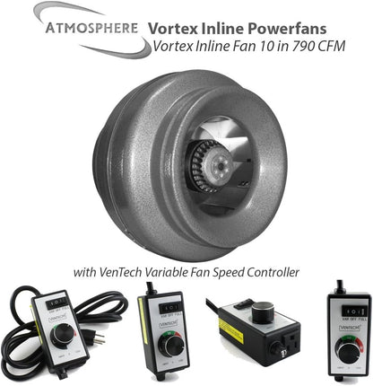 VORTEX 10" 790 CFM, 2.2a, 252w - with | Sold by Uncle Wiener's Wholesale