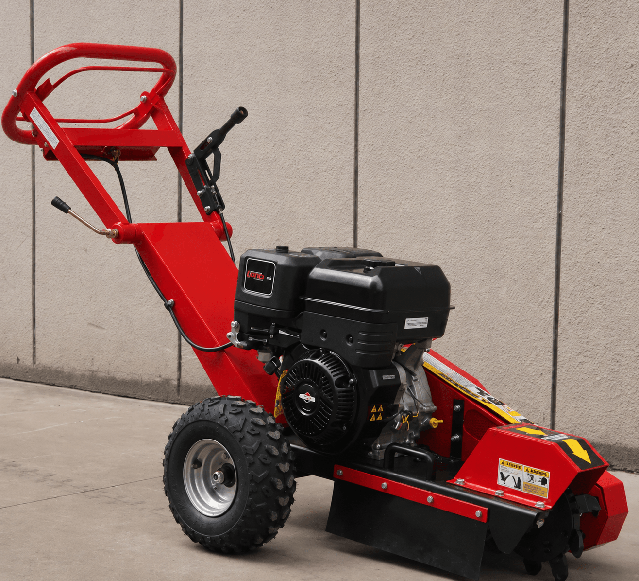 Walk - Behind Commercial Stump Grinder - 15HP Gas Powered (DRSG15 / DRSG15B) - General Equipment with 15 Hp Stump Grinder Machine Kohler Engine Electric Start | Sold by Uncle Wiener's Wholesale