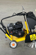 Walk-behind concrete saw T300 front view

T500 heavy-duty floor cutting machine

Portable concrete saw in yellow – side profile

Professional-grade walk-behind saw for road work

Compact construction cutter for slab and trench