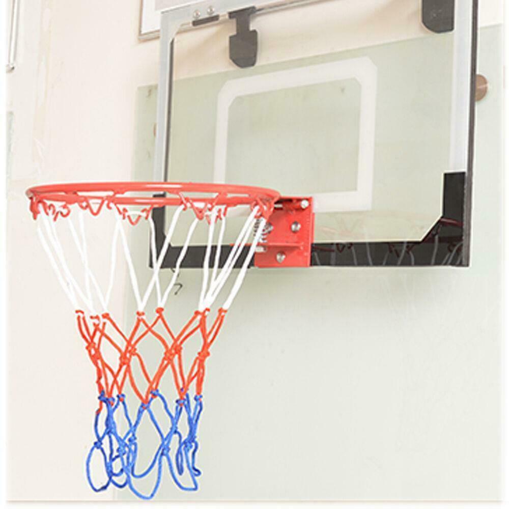 Wall Mounted Basketball Backboard with Rim, Ball & Pump – Indoor Hoop Set 419BB - with | Sold by Uncle Wiener's Wholesale