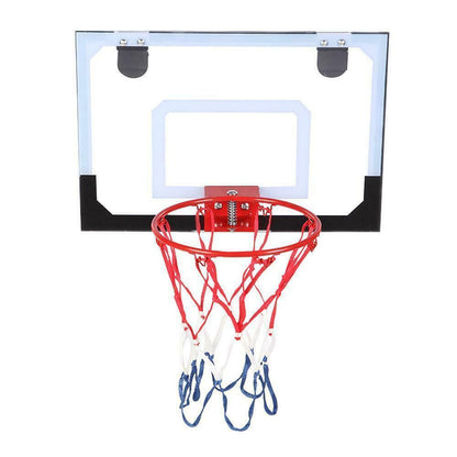Wall Mounted Basketball Backboard with Rim, Ball & Pump – Indoor Hoop Set 419BB - with | Sold by Uncle Wiener's Wholesale