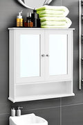 Wall Mounted Bathroom Cabinet with Mirror – 2 - Door Storage Organizer S1325 - with | Sold by Uncle Wiener's Wholesale