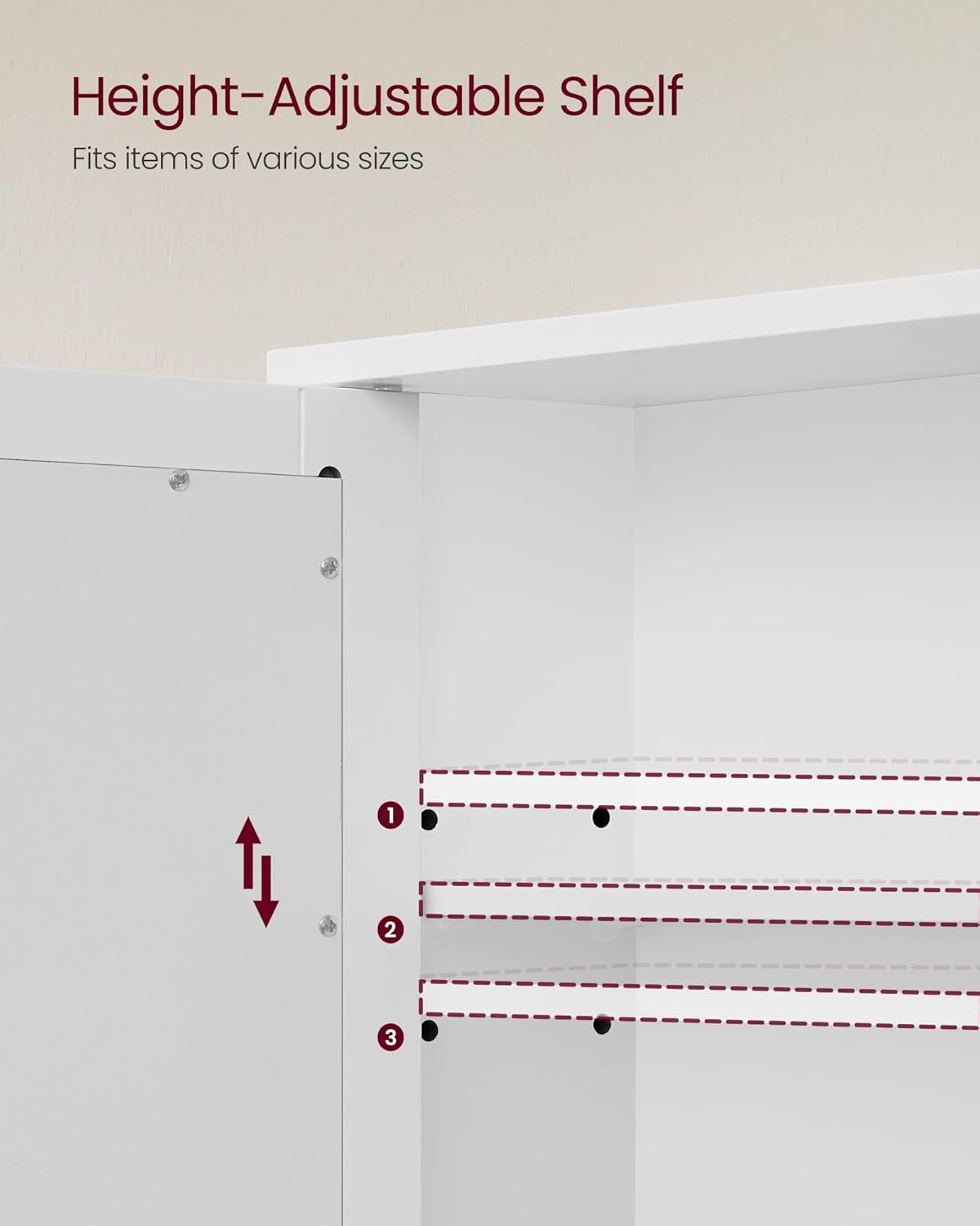 Wall Mounted Bathroom Cabinet with Mirror – 2 - Door Storage Organizer S1325 - with | Sold by Uncle Wiener's Wholesale