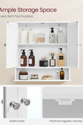 Wall Mounted Bathroom Cabinet with Mirror – 2 - Door Storage Organizer S1325 - with | Sold by Uncle Wiener's Wholesale