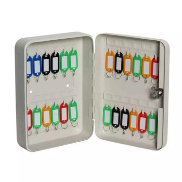 Wall Mounted Steel 20 Key Cabinet Organizer Lock Box 7.9″×6.3″×3.0″ WW20020K - with | Sold by Uncle Wiener's Wholesale