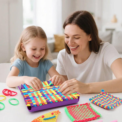 Weaving Loom Kit for Kids DIY Craft Knitting Set Educational Toy WLK149 - with | Sold by Uncle Wiener's Wholesale