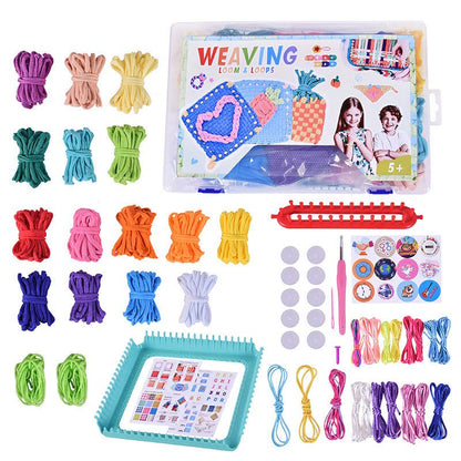 Weaving Loom Kit for Kids DIY Craft Knitting Set Educational Toy WLK149 - with | Sold by Uncle Wiener's Wholesale