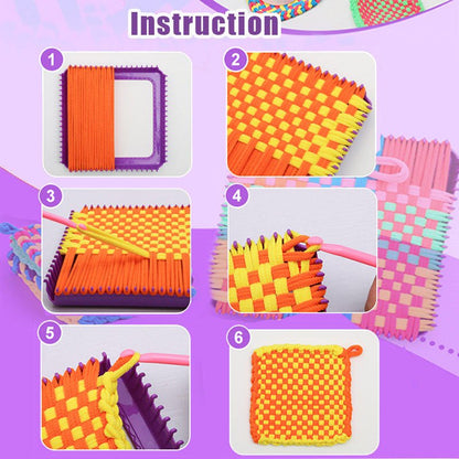 Weaving Loom Kit for Kids DIY Craft Knitting Set Educational Toy WLK149 - with | Sold by Uncle Wiener's Wholesale