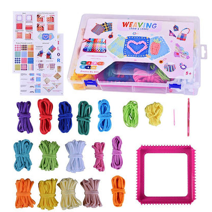 Weaving Loom Kit for Kids DIY Craft Knitting Set Educational Toy WLK149 - with | Sold by Uncle Wiener's Wholesale