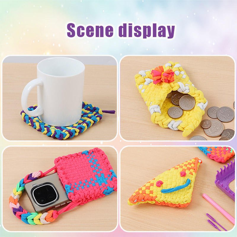 Weaving Loom Kit for Kids DIY Craft Knitting Set Educational Toy WLK149 - with | Sold by Uncle Wiener's Wholesale