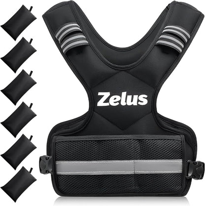 Weighted Vest with Reflective Stripes – Neoprene Workout Vest for Running, Strength Training & Fitness - Exercise Equipment with 4-10lb | Sold by Uncle Wiener's Wholesale