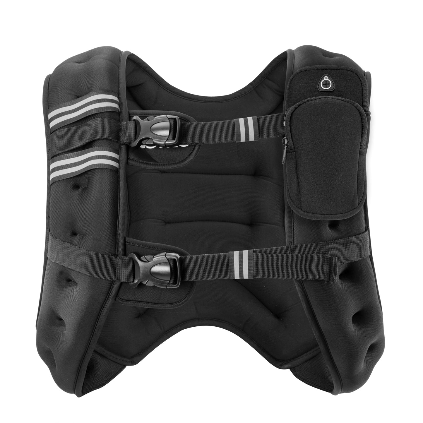 Weighted Vest with Reflective Strips – 16 lb, 20 lb & 30 lb Adjustable Training Vest - with 16 lb Weighted Vest | Sold by Uncle Wiener's Wholesale