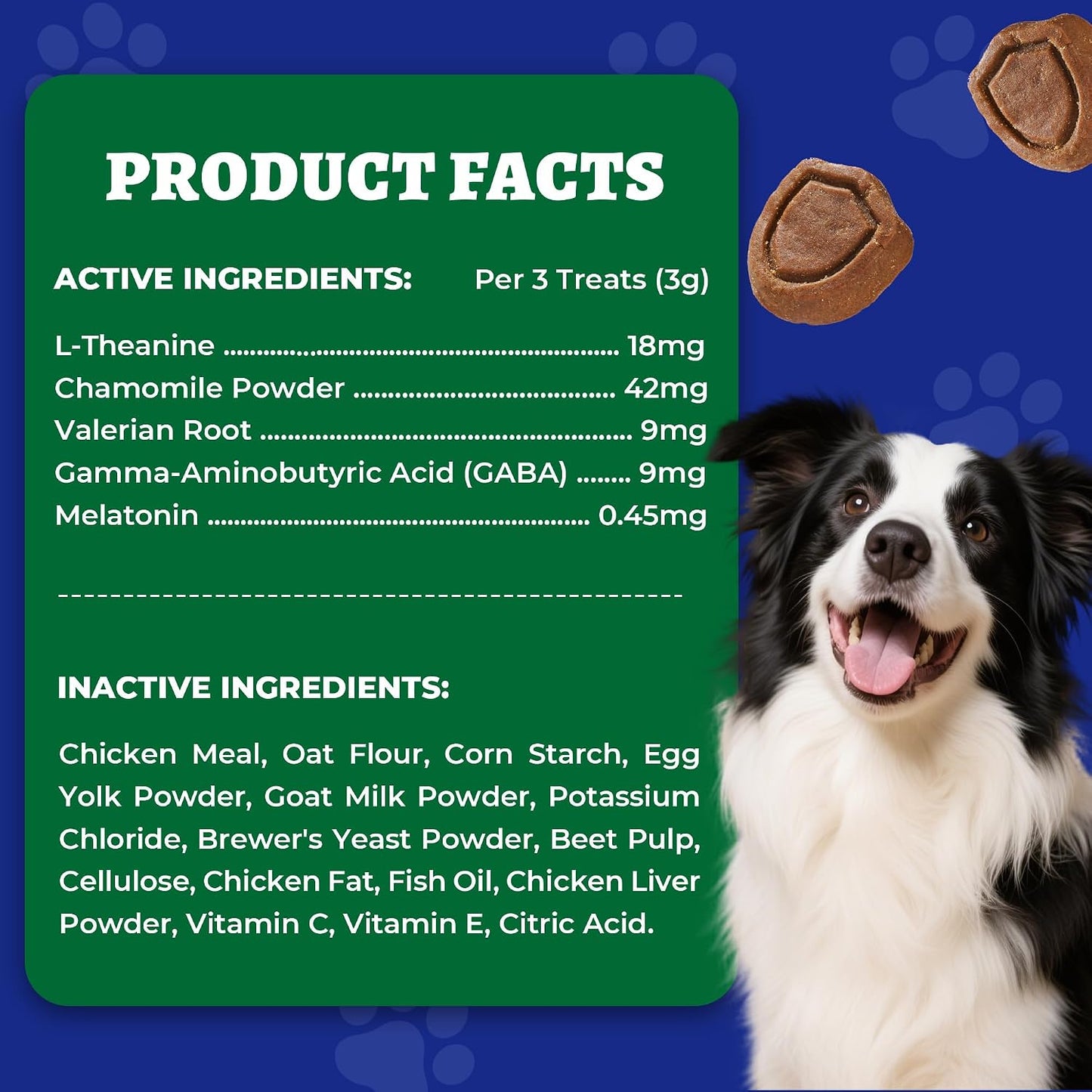 Wellix Calming Chews for Dogs – 260 Chicken-Flavour Soft Bites with Melatonin, L-Theanine, Chamomile & Valerian Root - Pet products with | Sold by Uncle Wiener's Wholesale