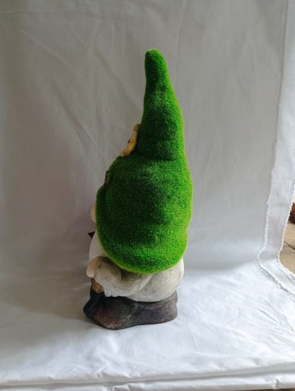 WHIMSICAL GARDEN GNOME WITH FLOWER HAT – OUTDOOR DECOR & LAWN ORNAMENT - with | Sold by Uncle Wiener's Wholesale