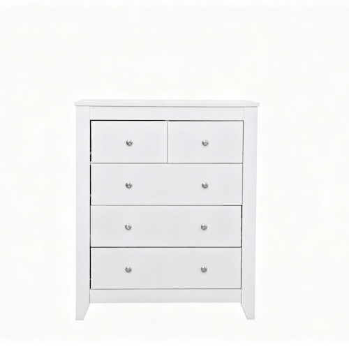 White 5-Drawer Storage Cabinet 3+2 Drawer Chest 31.1" CAB3295 - with | Sold by Uncle Wiener's Wholesale
