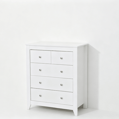 White 5-Drawer Storage Cabinet 3+2 Drawer Chest 31.1" CAB3295 - with | Sold by Uncle Wiener's Wholesale