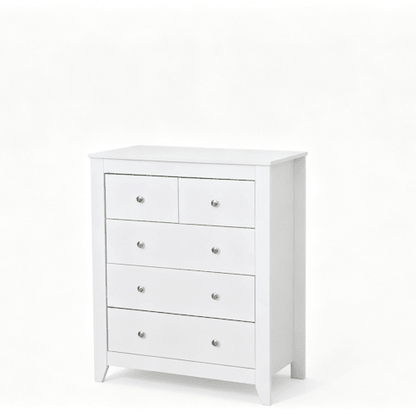 White 5-Drawer Storage Cabinet 3+2 Drawer Chest 31.1" CAB3295 - with | Sold by Uncle Wiener's Wholesale