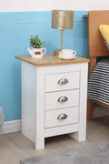 White Oak Top Bedroom Furniture – Dressers, Nightstands & Storage - with 3 - Drawer | Sold by Uncle Wiener's Wholesale