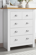 White Oak Top Bedroom Furniture – Dressers, Nightstands & Storage - with 4 Drawers | Sold by Uncle Wiener's Wholesale