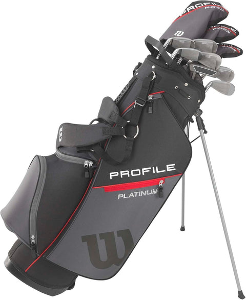 Wilson Men's Profile Platinum Complete Golf Club Package Set - Right Handeded, Stand Bag - with Wilson Men's Profile Platinum Complete Golf Club Package Set | Sold by Uncle Wiener's Wholesale