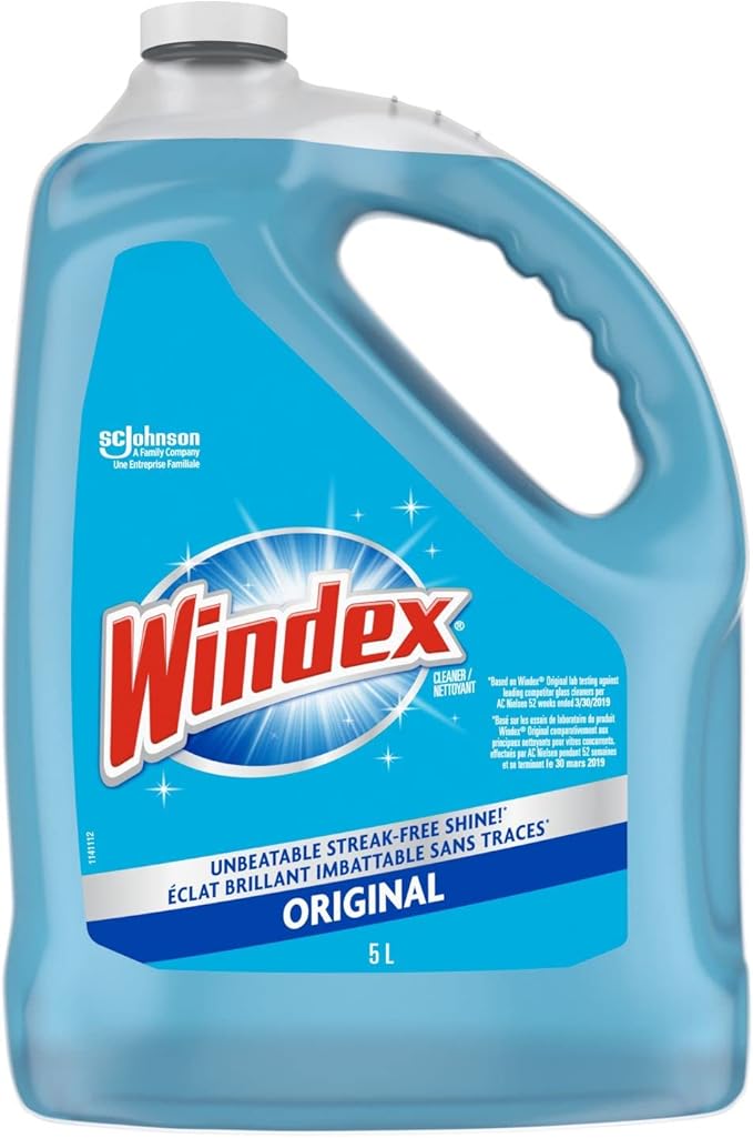 Windex Original Blue Window Glass and Mirror Cleaner Refill 5L - with | Sold by Uncle Wiener's Wholesale