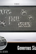 Wipe Your Paws Door Mat – 29x17" Entry Rug 728WPM - with | Sold by Uncle Wiener's Wholesale