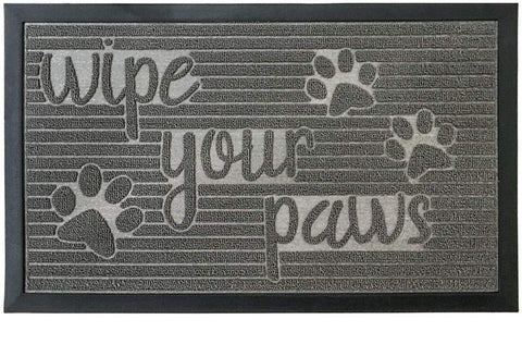 Wipe Your Paws Door Mat – 29x17" Entry Rug 728WPM - with | Sold by Uncle Wiener's Wholesale