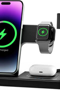 Wireless Charger iPhone Charging Station: 3 in 1 Charger Stand Multiple Devices for Apple - iPhone 16e 16 15 14 Pro Max 13 12 11 - Watch 10 9 8 7 6 5 4 3 2 SE and Ultra Series - Airpods 4 3 2 Pro - with | Sold by Uncle Wiener's Wholesale