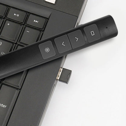 Wireless Presentation Clicker 2.4GHz Rechargeable Presenter Remote Black FYB03 - with | Sold by Uncle Wiener's Wholesale