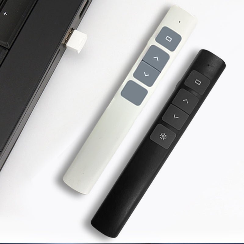 Wireless Presentation Clicker 2.4GHz Rechargeable Presenter Remote Black FYB03 - with | Sold by Uncle Wiener's Wholesale