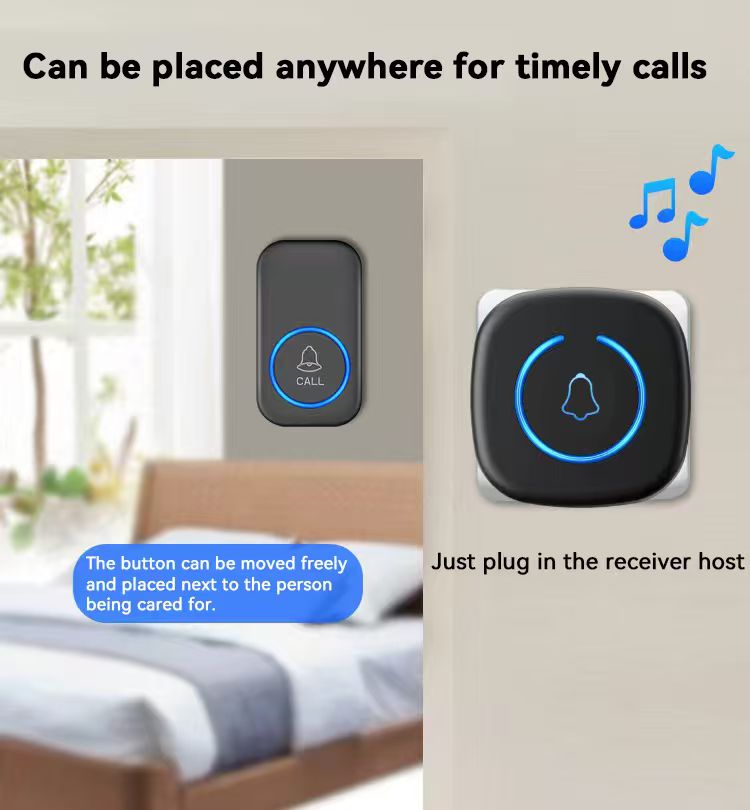 Wireless Video Doorbell 433MHz Long Range Smart Doorbell Black DB433 - with | Sold by Uncle Wiener's Wholesale