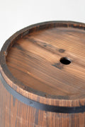Wood Barrel Planter 16" x 13" – Rustic Wooden Flower Pot for Garden & Patio WPG16 - with | Sold by Uncle Wiener's Wholesale
