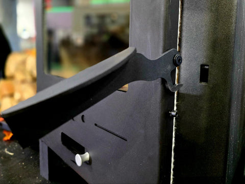 Wood Burning Fireplace Cook Stove – Rustic Heating & Cooking Solution | SKU: 1214339 - with | Sold by Uncle Wiener's Wholesale