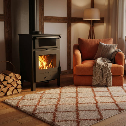 Wood Burning Fireplace Cook Stove – Rustic Heating & Cooking Solution | SKU: 1214339 - with | Sold by Uncle Wiener's Wholesale