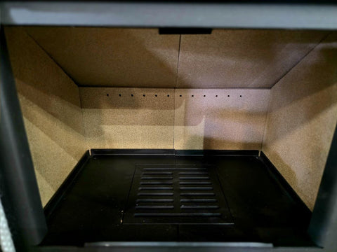 Wood Burning Fireplace Cook Stove – Rustic Heating & Cooking Solution | SKU: 1214339 - with | Sold by Uncle Wiener's Wholesale