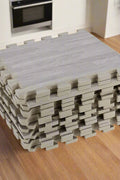 Light Grain Foam Tiles – Home gym or playroom anti-fatigue mat flooring
