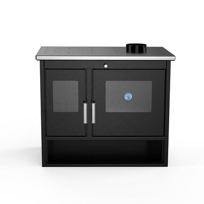 Wood Stove with Oven – 11.5kW High - Efficiency Steel Wood - Burning Heater & Cooker RC1201A - with | Sold by Uncle Wiener's Wholesale