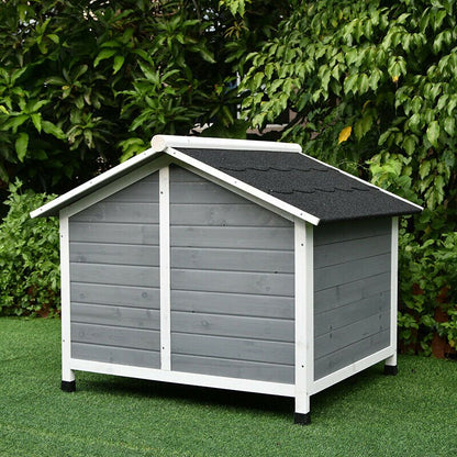 Wooden Dog House with Outdoor Awning – Eco - Friendly Dog Kennel DH3032 - with | Sold by Uncle Wiener's Wholesale