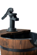 Wooden Garden 2 Tier Wishing Well Fountain with Decorative Pump 17.5" x 17.5" x 23" WWF50 - with | Sold by Uncle Wiener's Wholesale