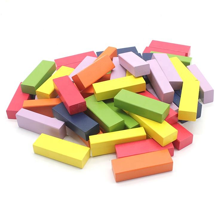 Wooden Stacking Blocks Game – 54 Birch Pieces Family Party Tower Toy – 4J82KM - with | Sold by Uncle Wiener's Wholesale