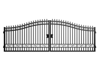 Wrought Iron Driveway Entry Gates – Durable & Decorative, Available in Multiple Sizes & Styles - Fencing with REGULAR 26 FT | Sold by Uncle Wiener's Wholesale