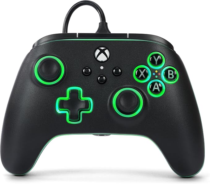 Xbox Core Wireless Gaming Controller – Bluetooth Controller for Xbox Series X|S, Xbox One, PC, Android and iOS - Electronics with Black/LED by PowerA | Sold by Uncle Wiener's Wholesale