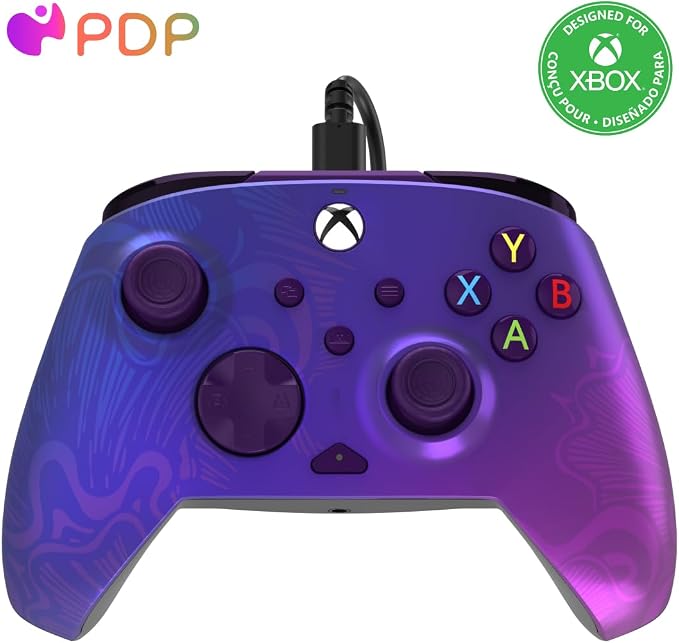 Xbox Core Wireless Gaming Controller – Bluetooth Controller for Xbox Series X|S, Xbox One, PC, Android and iOS - Electronics with Purple fade by PDP | Sold by Uncle Wiener's Wholesale